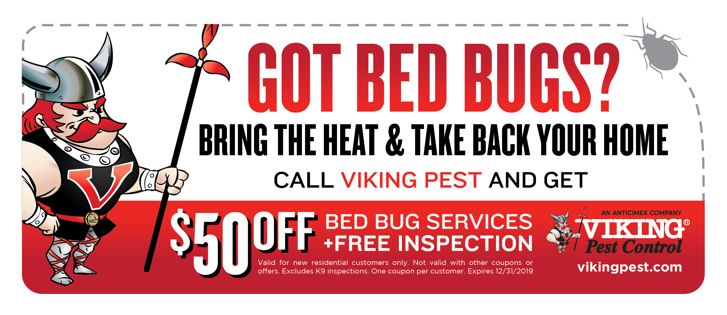 $50 Off Bed Bug Treatment