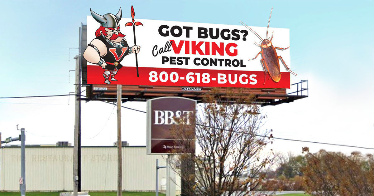 Viking Pest's Billboards Will Grab Drivers' Attention!